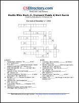 Jr Crossword Puzzle and Word Search